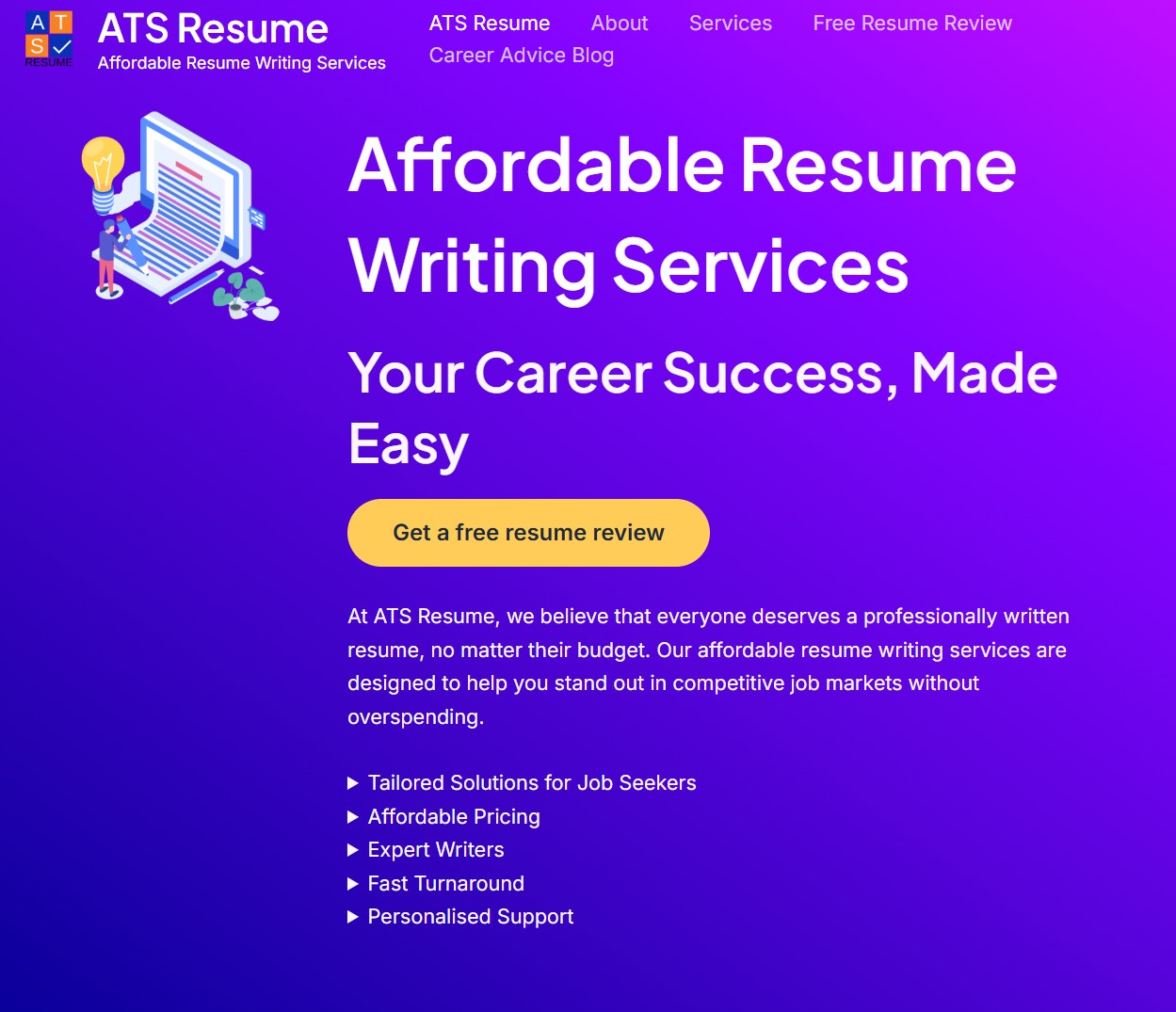 ATS Resume Website